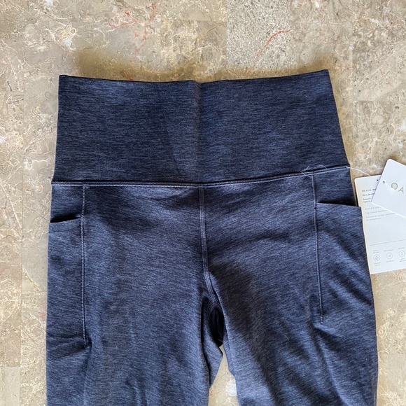 NWT Athleta Salutation Stash Pocket II Softluxe Tight Navy Blue Small - Picture 4 of 6